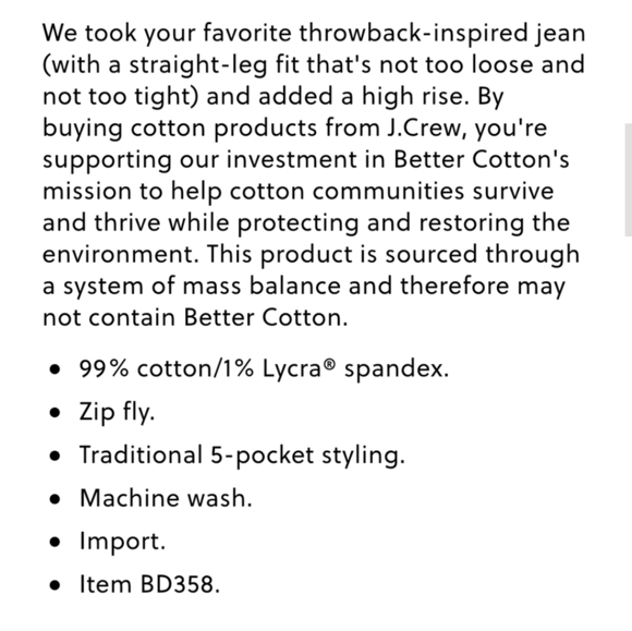 NEW J. Crew Vintage Slim Straight Jeans Tilda Wash All Season High Rise Summer - Picture 3 of 7